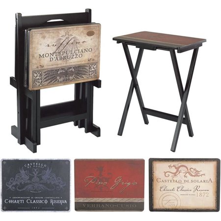 Cape Craftsmen TV Tray Set with Stand