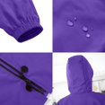 thumbnail image 7 of shqvo Extra Length Raincoats for Womens Waterproof Lightweight Hooded Windbreaker Rain Jacket Outdoor Poncho with Pockets, 7 of 7