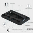 thumbnail image 6 of NETNEW PS5 Stand Charger with Cooling Fan and Dual PS5 Controller Charging Station PS5 Accessories with LED and 3 Port USB Hub for Playstation 5 Console, 6 of 6