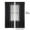 Black, variant on Semi Sheer Curtains Light Filtering Window Drapes Thermal Insulated Voile Panels -Free Sheer Curtains for Living Room, Bedroom Wedding,Photography Stage Decor Pipe and Drape System Compatible