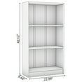 thumbnail image 2 of UrbanHaus 3 Shelf Bookcase in Modern Gray, 2 of 3