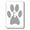 Grey, variant on 3dRose, Lilac purple paw print on white - girly girls animal pawprint - cute cartoon animal foot footprint, single toggle switch