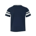 thumbnail image 6 of Augusta Sportswear Boys' Standard Youth Sleeve Stripe Jersey, Navy/White, Medium, 6 of 6