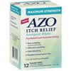 Azo Maximum Strength Itch Relief Analgesic Wipes, 12 Count