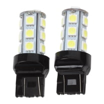 SODIAL(R) 2 Pcs 7443 7440 T20 White 18 LED 5050 SMD Tail Brake Light Bulbs