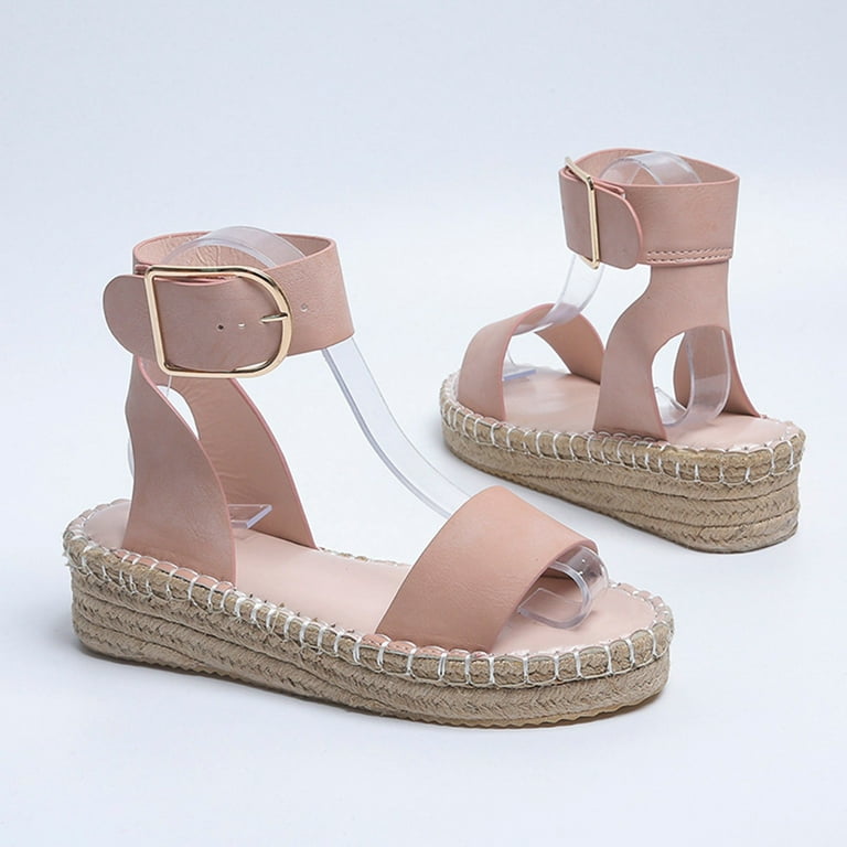 Fashion Women s Casual Shoes Breathable Thick soled Wedges Leisure Sandals Wide Foot Sandals for Women Rubber Sandals for Women under 10 Sandal Wedges