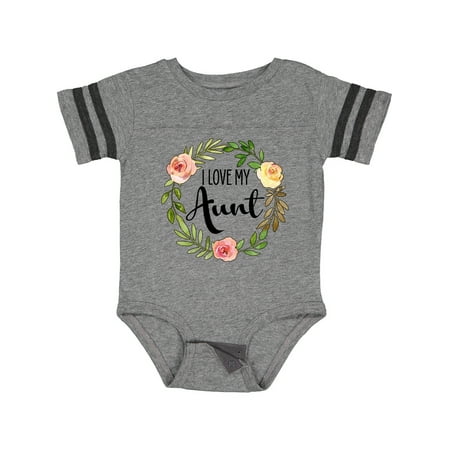 

Inktastic I Love My Aunt- Flower Circle Gift Baby Boy or Baby Girl Bodysuit