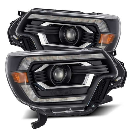 AlphaRex PRO-Series Projector Headlights for Toyota Tacoma 2012-2015 * Black with DRL