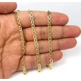 thumbnail image 2 of 14K Yellow Gold 4.5mm Mariner Chain, FREE Microfiber Cloth, Solid Flat Anchor Link Mens Womens Necklace, Giorgio Bergamo, 2 of 6