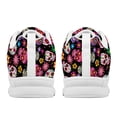 thumbnail image 4 of chaqlin Womens Skull Athletic Shoes Size 8.5 Breathable Lace Up Running Sneakers Flower Slip-on Walking Shoes Outdoor Training Flats, 4 of 7