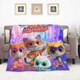 thumbnail image 3 of Super Kitties Air Conditioning Blanket Lightweight Thermal Bed Quilt Ultra Cozy Throw Blanket Tapestry For Bedding Sofa And Travel 70"X80", 3 of 8