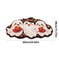 thumbnail image 3 of Yhmxh Cute Halloween Bath Mat, Spider Web & Ghost Doormat, Soft Fluffy Non Slip Absorbent Plush Area Rugs, Black White Spooky Decorative Floor Mat for Bathroom Front Door Bedroom Halloween Home Decor, 3 of 6