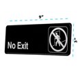 thumbnail image 3 of Alpine Industries 9 in. x 3 in. No Exit Sign, 3 of 3