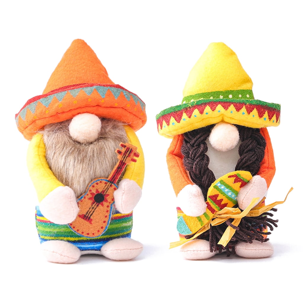 Details about   Fiesta Gnome Couple Cute Cinco de Mayo Holiday Decorations Handcrafted Gifts 