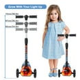 thumbnail image 3 of Luniquz Kick Scooter for Kids, Foldable Toddlers Scooter w/ LED 3 Wheels Lights, Anti-Slip Wide Deck, 3 Adjustable Height, Great Toy for Outdoor Fun, Gifts for Boys Girls Ages 3-12, 5.73lb Blue, 3 of 9