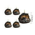 thumbnail image 3 of Adornos colgantes de animales para árbol de Navidad | Decoración de animales adorables en acrílico plano 2D | Decoración colgante para árbol de Navidad, 3 of 6