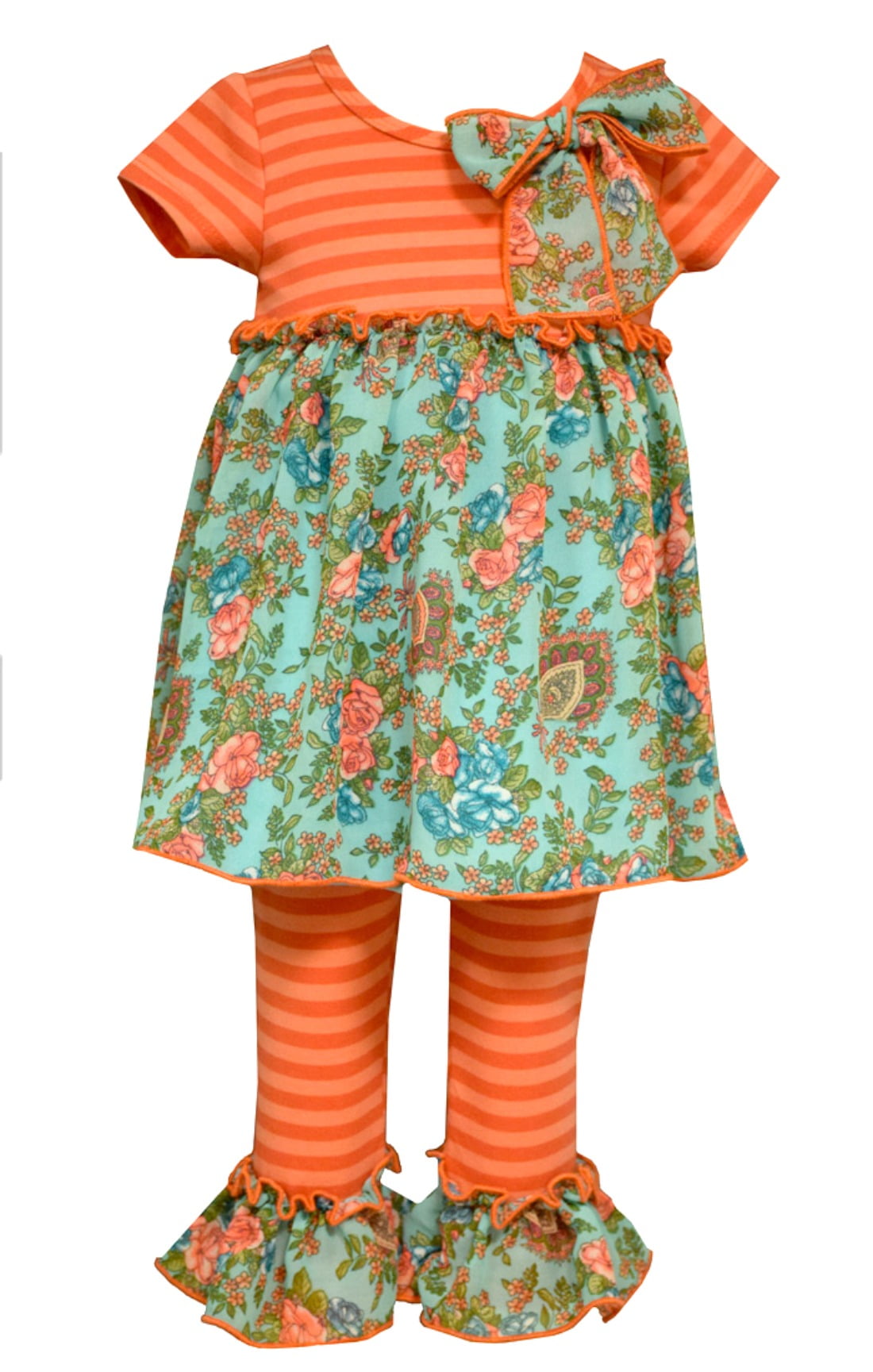 Owl//Broomstick Bonnie Jean Little Girls 2T-6X Black//Multi Dress//Legging Set