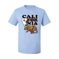 thumbnail image 2 of Wild Bobby, California Republic Cali Bear Pop Culture Men's Graphic T-Shirt, Light Blue, Small, 2 of 3