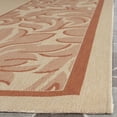 thumbnail image 5 of Safavieh Courtyard Steve Oriental Indoor/Outdoor Area Rug, Natural/Terracotta, 8' x 11', 5 of 10