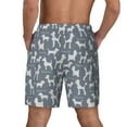 thumbnail image 4 of Balery Poodle Dog Mens Swim Trunks Swim Shorts for Men Quick Dry Inseam Beach Shorts with Compression Liner Pocket-Large, 4 of 9