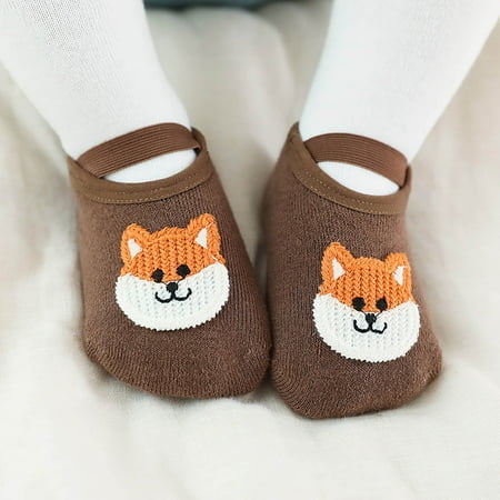 

TOWED22 Toddler Walking Shoes Cute Children Toddler Shoes Autumn And Winter Boys And Girls Socks Shoes Flat Bottoms Non Slip Grey