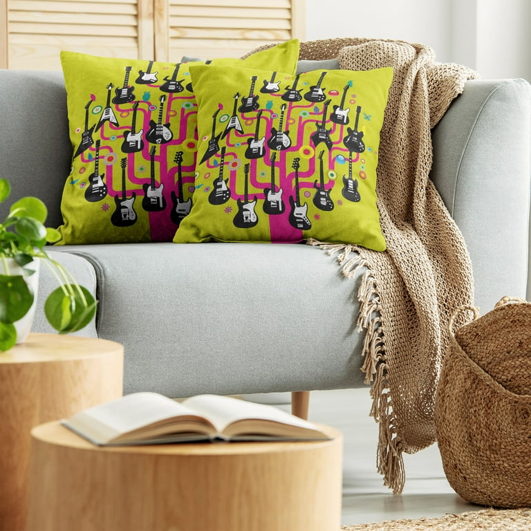 Plant top print cushion