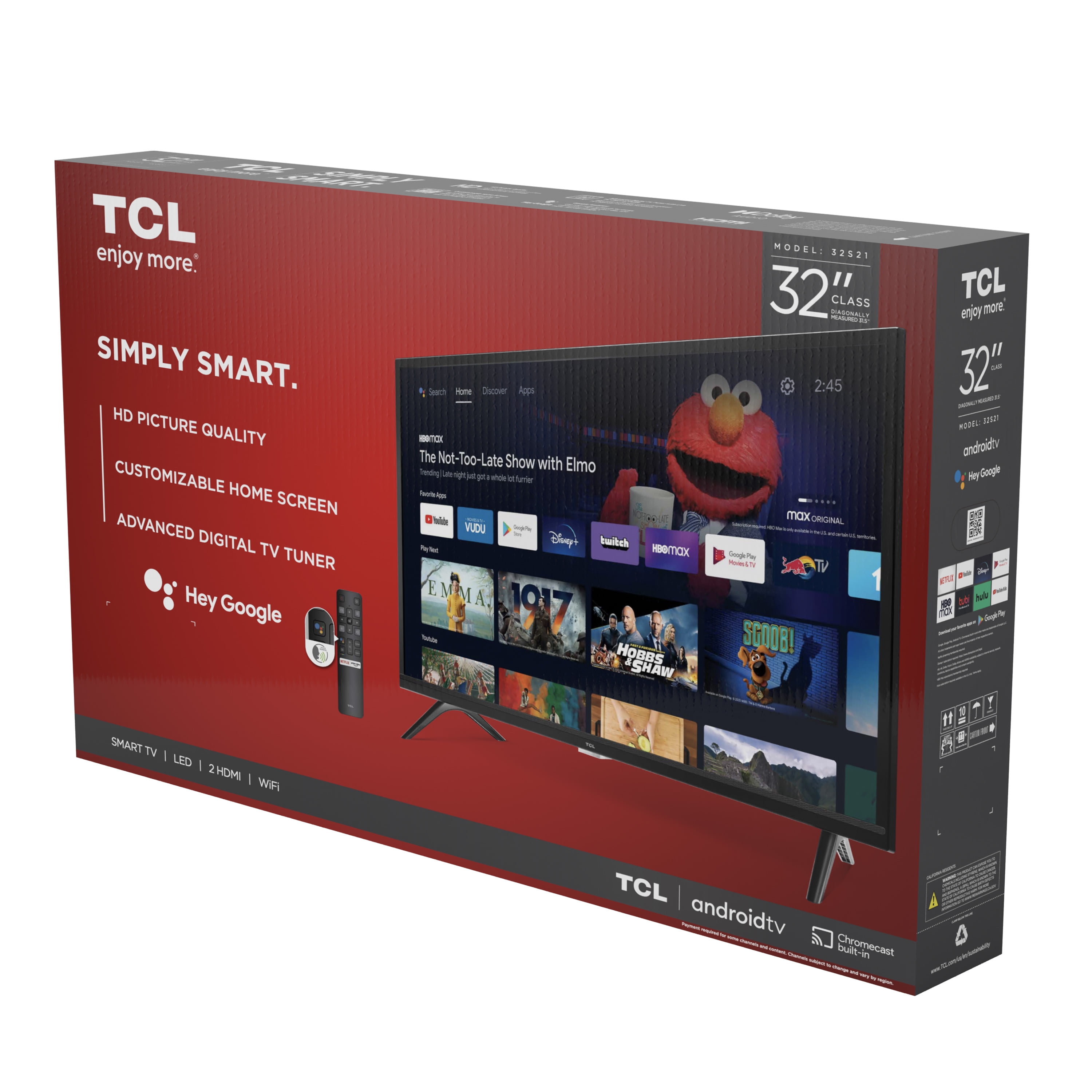 Tcl 32 32S60A HD Smart Tv - Nanotronic online