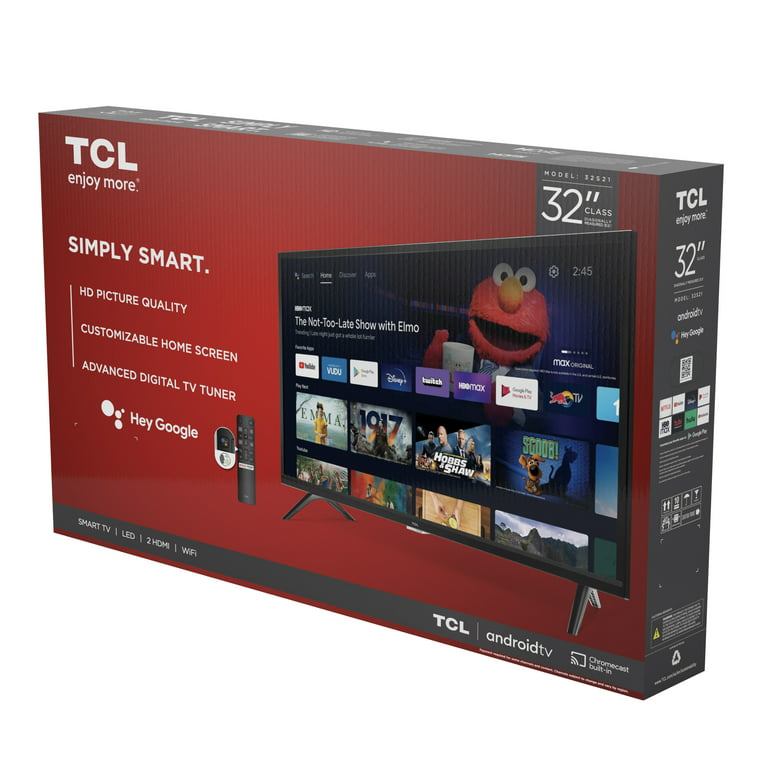 Pantalla Tcl 32a343 Smart TV 32 Pulgadas Led Hd Android Wifi