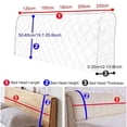 thumbnail image 4 of Cateissary Gris Fácil de instalar y reemplazar, mantiene la cabecera como nueva, protectores decorativos para cabecera de cama Juegos de cama, 4 of 6