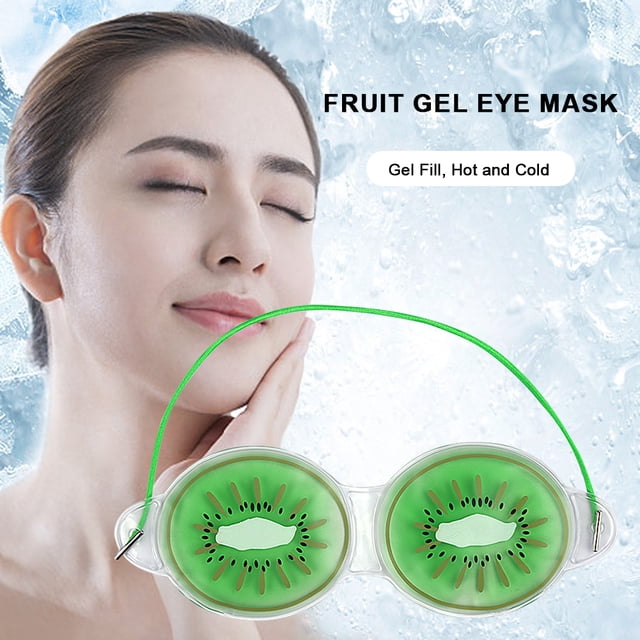 Mascarilla para los ojos con hielo de frutas parches para los ojos de belleza reutilizables almohadillas para los ojos de Gel para la hinchazón de los ojos