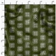 thumbnail image 2 of Soimoi Pure Silk Green Fabric By the Yard - 42 Inch Wide - Geometric Material - Artistic and Modern Patterns for Various Uses Printed Fabric, 2 of 6