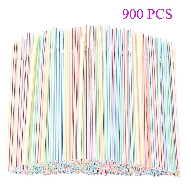 900 pajitas desechables de plástico para fiestas/bar/tiendas de bebidas/hogar S-1 ShuxiuWang 9024735562214