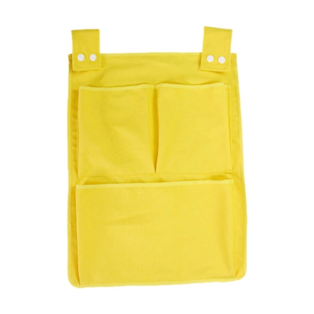 Bolsita para bebés Bolsa colgante organizador colgante de pañales botón de botón de cierre bolsa de almacenamiento de babero bolso de almacenamiento amarillo