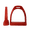 RED, variant on Plastic English Riding Horse Stirrups, Black