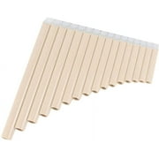 MoveCatcher Pan Flute 18 Pipes Pan Pipe Instrument Key of Chinese Traditional Musical Instrument Pan Pipes for Learning Teaching Beginners