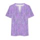 thumbnail image 4 of Fiudx Ofertas Relámpago Camiseta Holgada de Manga Corta con Cuello Redondo y Estampado Informal Grande para Mujer, 4 of 4