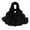 Black, variant on VLOOCKL Women's Neckerchief Soft Modal Cotton Instant Hijab Head Wraps Shawls Long Scarves