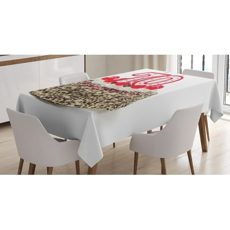 70th Birthday Decorations Tablecloth Birthday Cake With 70 Number