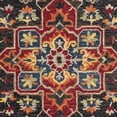 thumbnail image 6 of SAFAVIEH Aspen Ellie Floral Bordered Wool Area Rug, Charcoal/Cream, 8' x 10', 6 of 7