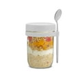 thumbnail image 5 of Brightware Dawn Overnight Oats Jars with White Lids and Spoons – 16 oz – Set of 3, 5 of 16