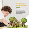 thumbnail image 2 of VONKY 3D Paper Assembly House Model Children DIY Paper Building Architecture Model Kids Early Educational Toy Type 1, 2 of 7