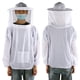 thumbnail image 3 of Chaqueta De Apicultura Transpirable Profesional, Suministros De Apicultura, Traje De Apicultura, Apicultores Comerciales Para Principiantes ANGGREK Blanco, 3 of 8