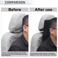 thumbnail image 7 of Unique Bargains Car Headrest Pillow Ergonomic Comfortable Neck Support Pillow Car Seat Headrest Cashmere, Memory Foam Foldable Adjustable Width Black 1 Pcs, 7 of 7