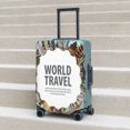 thumbnail image 6 of Logiee World Travel Print Travel Luggage Cover,Suitcase Protector, Washable Elastic Suitcase Baggage Cover,Closure for Wheeled Suitcase Fit 18-32 Inch Luggage-Large, 6 of 7