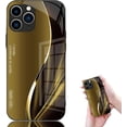 thumbnail image 5 of Étui Curranet Dazzle Color Flow pour iPhone, Lignes Dégradées HD Couverture Complète Anti-Chute Étui Simple pour iPhone 12 13 14 15 16 Pro Max (Rouge,pour iPhone 12 Pro), 5 of 5