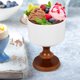 thumbnail image 3 of Taza alta de cerámica, taza de postre con pie, copa para bebidas, vela de aromaterapia, cerámica de madera, 3 of 6