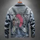 thumbnail image 3 of Chaqueta vaquera de otoño para hombre con bordado, abrigo vaquero de moda para hombre, ropa de abrigo lavada informal Joker, moda, precio bajo, alta calidad, 3 of 5