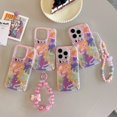 thumbnail image 2 of Con Correas De Teléfono Cadena Mágica Suerte De Pelo Largo Princesa IMD Funda A Prueba De Golpes Para IPhone 11 12 13 Pro Max 14 Cubierta Trasera, 2 of 4