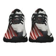 thumbnail image 5 of Samoyed Dog Lover American flag US Shoes Sneakers Black Size 9.5, 5 of 7