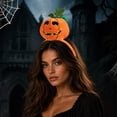 thumbnail image 2 of Halloween 3D Plush Pumpkin Headband, Cute Jack O Lantern Hair Accessory For Kids Adults Holiday Party Matching, 2 of 4